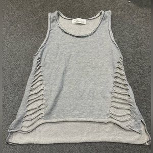 Vintage Havana grey tank top with cut outs